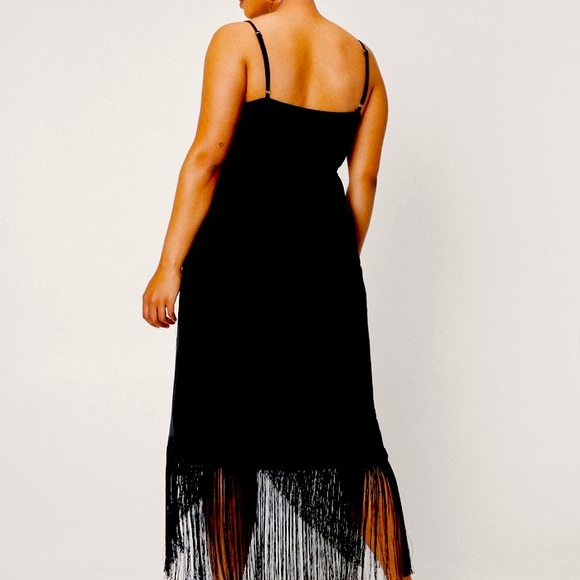 Nasty Gal Plus size fringe dress - Picture 1 of 6